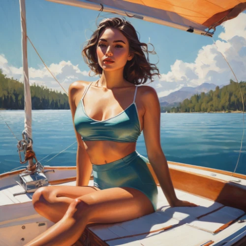 girl on the boat,boat landscape,boat operator,boating,boat,girl on the river,canoe,wooden boat,world digital painting,boat ride,on the water,sailboat,digital painting,boats,summer floatation,kayaks,boat trip,floating on the river,sailing,sailing-boat