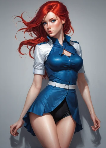 red-haired,lady medic,nami,sapphire,the sea maid,redhead doll,red head,nurse uniform,mystique,redheads,redhead,clary,scarlet sail,super heroine,asuka langley soryu,sailor,delta sailor,digital painting,scarlet witch,bodice,Conceptual Art,Fantasy,Fantasy 03