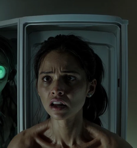 cyborg,sci fi surgery room,contamination,the girl's face,scared woman,biometrics,aliens,open-face watch,abduction,head woman,wearables,green light,alien,visual effect lighting,cybernetics,pond lenses,passengers,science fiction,contacts,female doctor