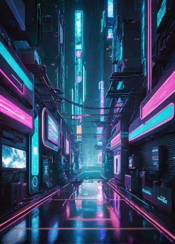 cyberpunk,futuristic,futuristic landscape,neon arrows,vapor,shinjuku,80's design,abstract retro,cyber,scifi,cyberspace,tokyo,tokyo city,80s,neon,metropolis,colorful city,neon lights,virtual,neon coffee,Conceptual Art,Sci-Fi,Sci-Fi 04
