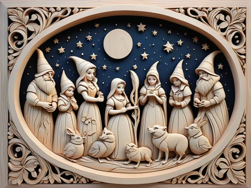 christmas crib figures,nativity,nativity scene,nativity of christ,nativity of jesus,wood carving,the manger,fairy tale icons,advent decoration,the star of bethlehem,fourth advent,star-of-bethlehem,birth of christ,wood angels,third advent,christmas manger,second advent,candlemas,star of bethlehem,wood art,Illustration,Abstract Fantasy,Abstract Fantasy 02