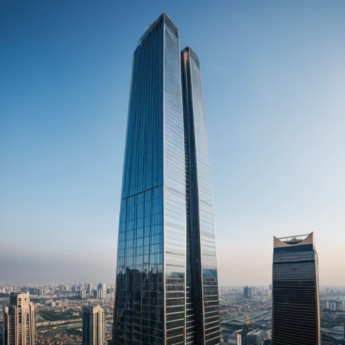 lotte world tower,skyscapers,tallest hotel dubai,costanera center,the skyscraper,tianjin,hongdan center,chongqing,skyscraper,pc tower,zhengzhou,skycraper,burj kalifa,renaissance tower,largest hotel in dubai,steel tower,pudong,international towers,glass facade,nanjing,Photography,General,Realistic