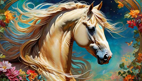 arabian horse,albino horse,equine,painted horse,a white horse,palomino,colorful horse,dream horse,beautiful horses,unicorn background,unicorn art,white horse,golden unicorn,portrait animal horse,horse,white horses,belgian horse,constellation unicorn,arabian horses,equestrian,Conceptual Art,Fantasy,Fantasy 05