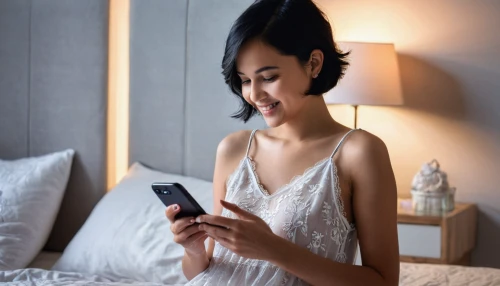 woman holding a smartphone,woman on bed,girl in bed,alipay,mobile phone accessories,text message,mobile phone battery,asian woman,nightgown,using phone,e-wallet,the girl in nightie,smart home,e-book readers,asian girl,wireless tens unit,e-reader,social media addiction,mobile application,huawei,Photography,General,Natural