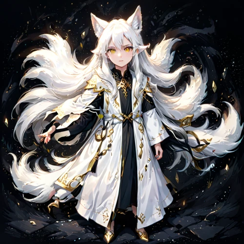 kitsune,nine-tailed,constellation wolf,white cat,howl,wolf,howling wolf,gray wolf,kado,samoyed,white rose snow queen,summoner,white shepherd,whitey,white dog,white blossom,fennec,fox,mage,white temple,Anime,Anime,General