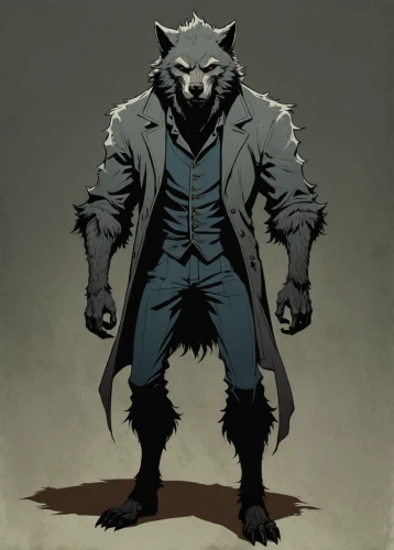 werewolf,wolfman,werewolves,wolverine,wolf,wolf bob,howling wolf,north american raccoon,rorschach,wolfdog,gray wolf,rocket raccoon,raccoon,constellation wolf,overcoat,male character,anthropomorphized animals,howl,dark suit,leopard's bane,Illustration,Black and White,Black and White 02
