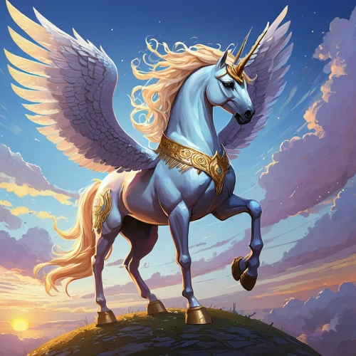 pegasus,golden unicorn,unicorn background,constellation unicorn,unicorn,griffon bruxellois,unicorn art,dream horse,weehl horse,alpha horse,my little pony,pegaso iberia,spring unicorn,constellation centaur,albino horse,centaur,carnival horse,sagittarius,rainbow unicorn,griffin,Illustration,Realistic Fantasy,Realistic Fantasy 12