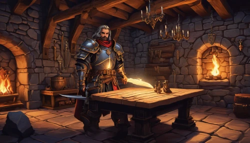 blacksmith,apothecary,tinsmith,candlemaker,massively multiplayer online role-playing game,thorin,game illustration,hearth,collected game assets,tavern,merchant,scholar,dwarf cookin,forge,antiquariat,binding contract,witcher,torchlight,metalsmith,shopkeeper,Conceptual Art,Fantasy,Fantasy 22