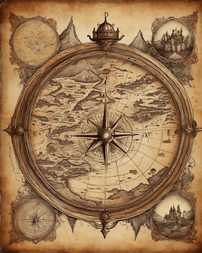 treasure map,planisphere,compass rose,compass,compass direction,bearing compass,wind rose,navigation,magnetic compass,old world map,orrery,ships wheel,compasses,map icon,antique background,terrestrial globe,sextant,steampunk gears,caravel,clockmaker,Illustration,Black and White,Black and White 02