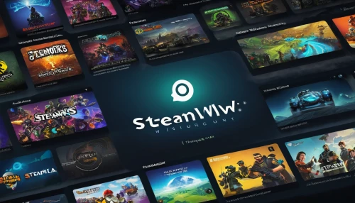 steam logo,steam release,steam machines,steam icon,collected game assets,plan steam,video streaming,multimedia software,silviucinema,screens,video game software,steam machine,streamer,packshot,store icon,development concept,heystack,steam,logo header,widescreen,Illustration,Black and White,Black and White 17