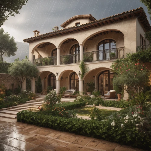 3d rendering,hacienda,luxury home,garden elevation,beautiful home,luxury property,provencal life,bendemeer estates,country estate,landscape design sydney,luxury home interior,exterior decoration,mansion,landscape designers sydney,spanish tile,render,villa,home landscape,private house,country house,Photography,General,Natural