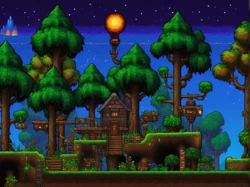 mushroom island,aurora village,mushroom landscape,fairy village,house in the forest,forest ground,mountain settlement,tree house,druid grove,knight village,treehouse,resort town,ancient city,fairy chimney,bird kingdom,fairy forest,refinery,skyscraper town,the forests,knight's castle,Illustration,American Style,American Style 08
