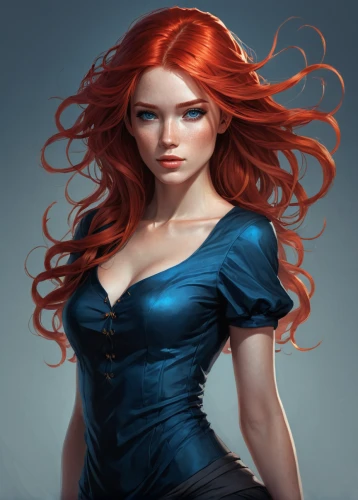 red-haired,merida,redheads,redhead doll,red head,clary,redhead,redhair,redheaded,nami,ariel,fantasy portrait,celtic woman,red hair,elza,fantasy woman,bodice,fantasy art,the sea maid,world digital painting,Conceptual Art,Fantasy,Fantasy 17