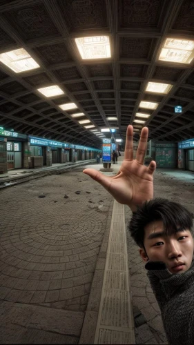 south korea subway,korea subway,360 °,photo manipulation,fish eye,subway station,apgujeong,droste effect,360 ° panorama,conceptual photography,photomanipulation,guk,fisheye lens,korea,seoul,distorted,metro station,incheon,gangneoung,step lens,Common,Common,Film