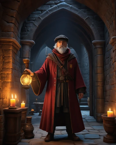 candlemaker,apothecary,magistrate,wizard,town crier,magus,dodge warlock,candle wick,tinsmith,bellboy,clockmaker,candlemas,merchant,mage,hamelin,the wizard,potions,winemaker,red coat,prejmer,Illustration,Realistic Fantasy,Realistic Fantasy 05