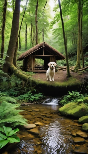 house in the forest,great pyrenees,west highland white terrier,the chubu sangaku national park,bavarian forest,dog hiking,glen of imaal terrier,germany forest,forest workplace,log bridge,japan landscape,sealyham terrier,world digital painting,forest animal,tyrolean hound,forest animals,water mill,portuguese water dog,english white terrier,bavarian mountain hound