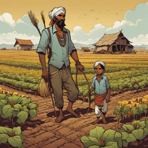 farm workers,farmworker,arrowroot family,farmers,agroculture,sweet potato farming,sudan,cereal cultivation,agriculture,field cultivation,farming,farmer,agricultural,permaculture,agricultural use,forest workers,cash crop,smartweed-buckwheat family,hemp family,stock farming,Illustration,Children,Children 04