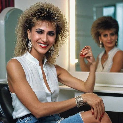 eighties,80s,1980s,the style of the 80-ies,1980's,pretty woman,retro eighties,rhonda rauzi,1986,makeup mirror,bangles,bouffant,beauty icons,1982,aging icon,mullet,airbrushed,25 years,born 1953-54,susanne pleshette,Photography,General,Realistic