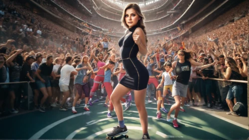 pole vaulter,cd cover,digital compositing,sports girl,sprint woman,rope (rhythmic gymnastics),female runner,vinci,photoshop manipulation,media player,sports dance,indoor games and sports,photo manipulation,race track,image manipulation,girl in a long,automobile racer,connectcompetition,track and field,ball (rhythmic gymnastics)