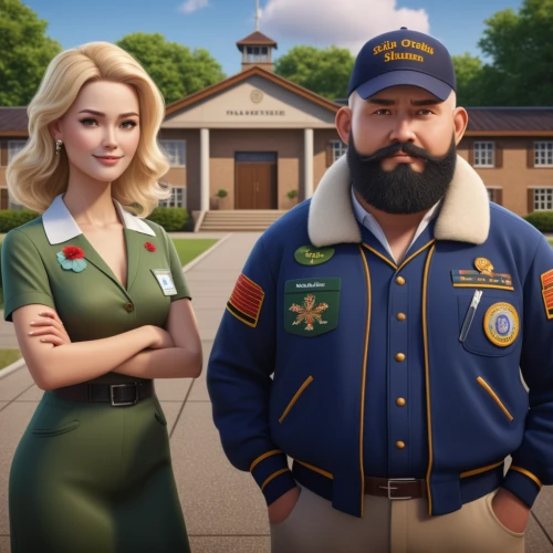 park staff,first responders,park ranger,civilian service,zookeeper,fire and ambulance services academy,american gothic,federal staff,officers,competition event,mailman,custom portrait,steam release,uniforms,chef's uniform,community connection,hero academy,coveralls,boy scouts of america,advisors,Photography,General,Realistic