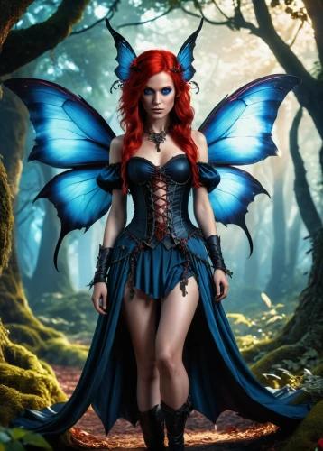 faerie,evil fairy,faery,fantasy woman,cupido (butterfly),fantasy picture,fantasy art,fairy tale character,vanessa (butterfly),fairy queen,fae,dark angel,red butterfly,blue enchantress,the enchantress,julia butterfly,gatekeeper (butterfly),hesperia (butterfly),sorceress,fantasy girl