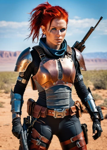 female warrior,warrior woman,swordswoman,alien warrior,shepard,gunfighter,hard woman,fallout4,huntress,mad max,lindsey stirling,massively multiplayer online role-playing game,renegade,digital compositing,woman holding gun,girl with gun,mercenary,cosplay image,x men,heavy armour