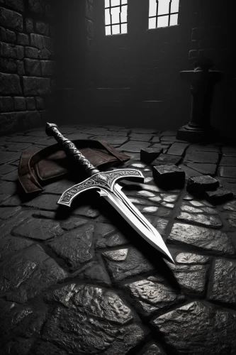 bowie knife,hunting knife,scabbard,king sword,dagger,sword,excalibur,medieval crossbow,sabre,knife,throwing knife,heavy crossbow,ranged weapon,katana,wstężyk huntsman,templar,medieval,beginning knife,crossbow,samurai sword,Photography,Black and white photography,Black and White Photography 08