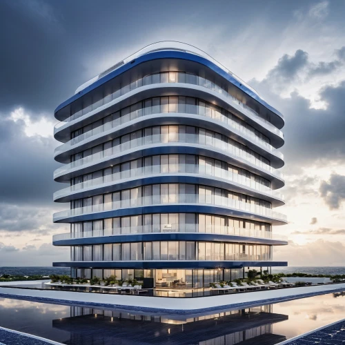 residential tower,largest hotel in dubai,glass facade,sky apartment,skyscapers,mamaia,tallest hotel dubai,hotel barcelona city and coast,renaissance tower,bulding,hotel riviera,futuristic architecture,glass building,condominium,appartment building,modern architecture,3d rendering,penthouse apartment,luxury property,knokke