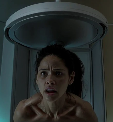 head woman,scared woman,cyborg,the girl in the bathtub,scary woman,district 9,abduction,microwave,the girl's face,shower head,ceiling light,ceiling lamp,alien,ceiling lighting,on the ceiling,oculus,woman's face,woman frog,woman face,the morgue
