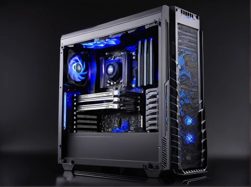 fractal design,pc,blue snowflake,muscular build,pc tower,icemaker,compute,desktop computer,barebone computer,computer cooling,leaves case,blue monster,pro 50,graphic card,sapphire,lures and buy new desktop,3d rendered,poseidon,motherboard,computer case,Illustration,Realistic Fantasy,Realistic Fantasy 46
