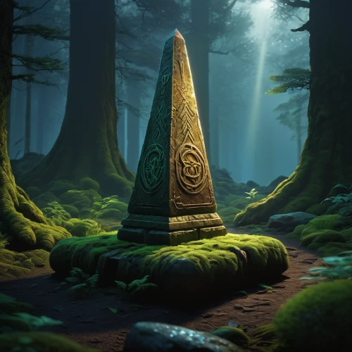 druid stone,obelisk tomb,obelisk,runestone,lotus stone,tombstones,standing stones,megalith,runes,the grave in the earth,megaliths,tombstone,druid grove,stelae,carved stone,gravestones,devilwood,healing stone,megalithic,celtic cross,Conceptual Art,Sci-Fi,Sci-Fi 08