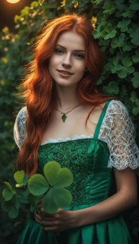 celtic woman,celtic queen,merida,faery,fairy tale character,fae,rusalka,poison ivy,fantasy portrait,irish,faerie,lilly of the valley,fairy tale,fantasy picture,girl in the garden,ivy,in green,green aurora,the enchantress,a fairy tale,Photography,General,Fantasy