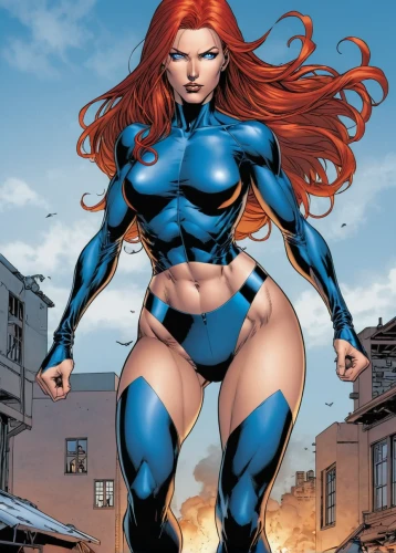 mystique,firestar,starfire,ronda,head woman,x men,super heroine,marvel comics,muscle woman,sprint woman,huntress,x-men,symetra,comic character,xmen,catarina,fantasy woman,goddess of justice,strong woman,hard woman,Illustration,American Style,American Style 04