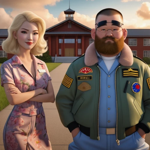park ranger,zookeeper,couple goal,kim,steam release,mom and dad,american gothic,american movie,coveralls,pubg mascot,fidel,cossacks,husband and wife,america,airmen,cartoon doctor,pearl harbor,hero academy,full metal,wife and husband,Photography,General,Realistic
