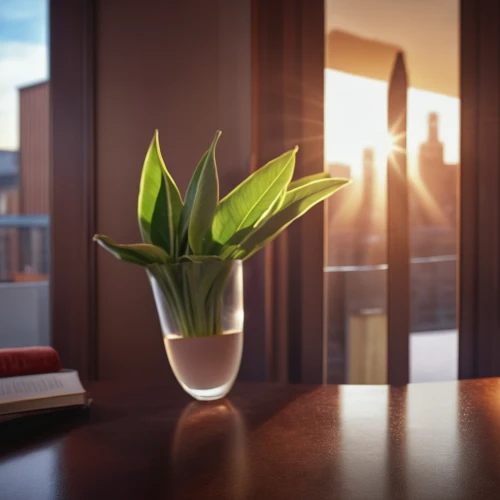 visual effect lighting,flower in sunset,flower vase,morning light,3d rendering,glass vase,3d render,stemless gentian,3d rendered,peace lilies,lucky bamboo,ikebana,houseplant,vase,calla lily,wooden flower pot,calla lilies,table lamp,daylighting,gymea lily,Photography,General,Realistic