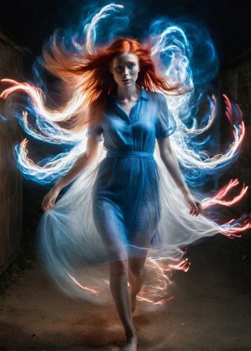 light painting,lightpainting,drawing with light,mystical portrait of a girl,flame spirit,blue enchantress,photoshop manipulation,whirling,photo manipulation,dancing flames,fusion photography,light drawing,digital compositing,firedancer,whirlwind,photomanipulation,fire dancer,twirling,fire dance,light trail,Photography,Artistic Photography,Artistic Photography 04
