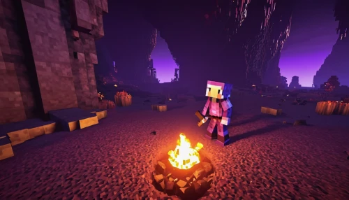 wither,pyrogames,torchlight,pumpkin lantern,halloween background,embers,torches,halloween scene,cobble,devilwood,dungeons,halloweenchallenge,retro halloween,burning torch,bonfire,ravine,vlc,fire-eater,minecraft,the eternal flame,Art,Artistic Painting,Artistic Painting 47