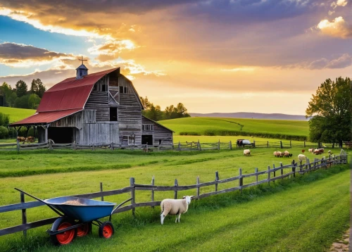 farm landscape,farm background,rural landscape,meadow landscape,country side,countryside,country-side,home landscape,vermont,red barn,farmstead,landscape background,country style,pasture fence,farmland,beautiful landscape,green landscape,country,pasture,agricultural engineering,Illustration,Children,Children 04