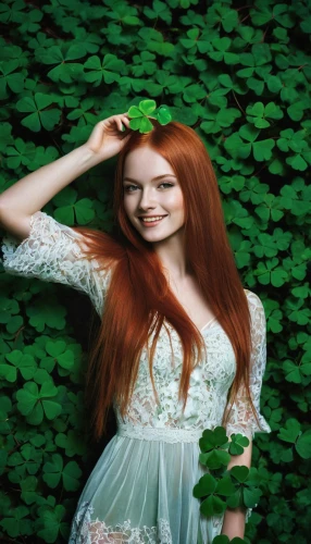 celtic woman,redheads,redhair,in green,poison ivy,green background,redheaded,green dress,red-haired,ginger rodgers,redhead doll,green mermaid scale,birch tree background,redhead,celtic queen,faerie,green,fae,red hair,red head,Conceptual Art,Fantasy,Fantasy 04
