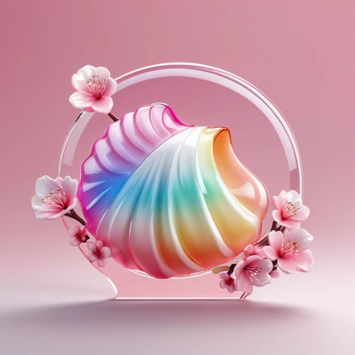 fragrance teapot,dribbble,meringue,cinema 4d,gradient mesh,seashell,blender,stylized macaron,plastic flower,colorful spiral,baked alaska,gradient effect,sugar candy,colorful pasta,3d render,swirl,prism ball,coral swirl,colorful ring,candies,Unique,3D,3D Character