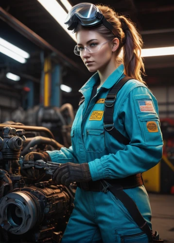 gas welder,mechanic,female worker,coveralls,steelworker,auto mechanic,car mechanic,welder,welders,welding,personal protective equipment,angle grinder,woman fire fighter,women in technology,high-visibility clothing,engineer,blue-collar,protective clothing,automotive care,technician,Illustration,Realistic Fantasy,Realistic Fantasy 31