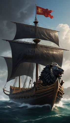 galleon ship,longship,caravel,sea sailing ship,viking ship,galleon,pirate ship,victory ship,sail ship,steam frigate,sloop-of-war,sailing ship,east indiaman,ironclad warship,pirate flag,trireme,hellenistic-era warships,barquentine,full-rigged ship,viking ships,Conceptual Art,Fantasy,Fantasy 11