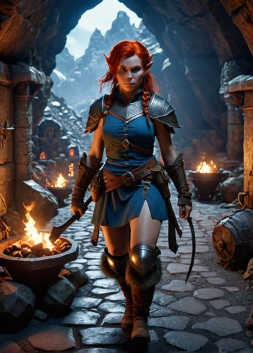 dwarf cookin,female warrior,blacksmith,symetra,scandia gnome,dwarf sundheim,firedancer,kadala,mara,huntress,nora,massively multiplayer online role-playing game,sterntaler,dwarf,vada,candlemaker,collected game assets,background ivy,fiery,torchlight