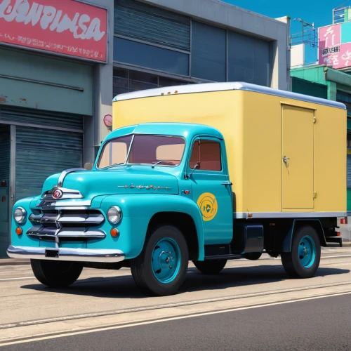 studebaker m series truck,studebaker e series truck,ford cargo,citroën h van,retro vehicle,opel movano,ford model aa,ford truck,gmc sprint / caballero,chevrolet c/k,racing transporter,willys-overland jeepster,pickup-truck,delivery truck,chevrolet delray,datsun truck,vintage vehicle,long cargo truck,citroen duck,bus zil,Illustration,Japanese style,Japanese Style 03