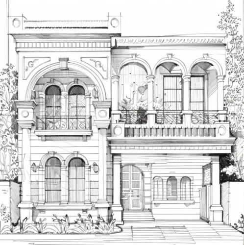 house drawing,garden elevation,facade painting,houses clipart,two story house,house front,renovation,house with caryatids,persian architecture,brownstone,house facade,core renovation,architect plan,facade panels,victorian house,townhouses,residential house,exterior decoration,facades,art nouveau design,Design Sketch,Design Sketch,Hand-drawn Line Art