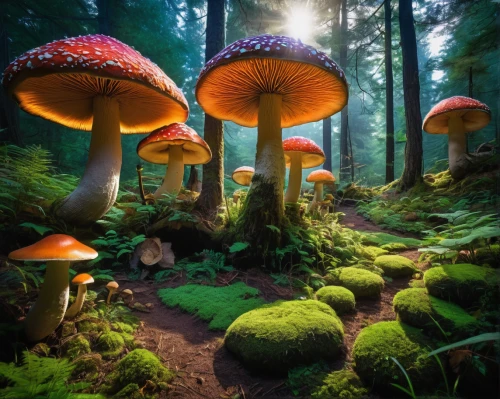 mushroom landscape,forest mushrooms,fairy forest,mushroom island,fairytale forest,toadstools,mushrooms,forest mushroom,umbrella mushrooms,enchanted forest,forest floor,fairy world,fungi,brown mushrooms,elven forest,fairy village,edible mushrooms,vancouver island,germany forest,cartoon forest,Illustration,Black and White,Black and White 14