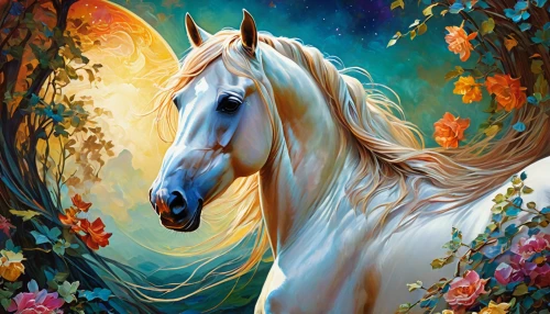 albino horse,a white horse,unicorn background,colorful horse,arabian horse,equine,unicorn art,painted horse,dream horse,white horse,portrait animal horse,unicorn,white horses,palomino,carnival horse,beautiful horses,horse,pegasus,constellation unicorn,carousel horse,Conceptual Art,Fantasy,Fantasy 05