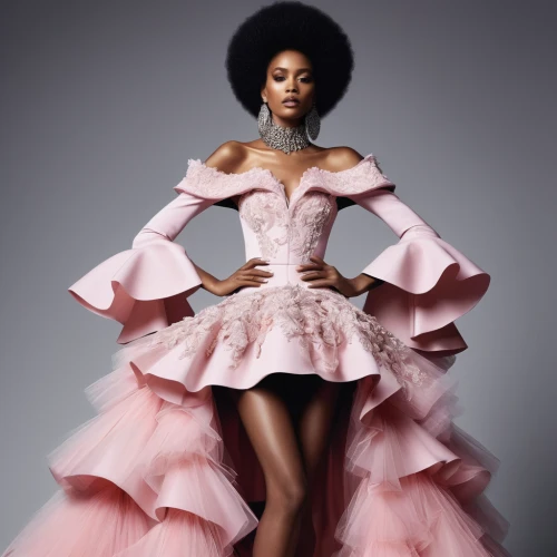 ball gown,hoopskirt,tulle,pink diamond,fashion illustration,haute couture,black woman,fashion design,tutu,african american woman,pink lady,beautiful african american women,barbie doll,fashion dolls,evening dress,afro american girls,ballet tutu,vogue,afroamerican,afro american,Photography,Fashion Photography,Fashion Photography 08