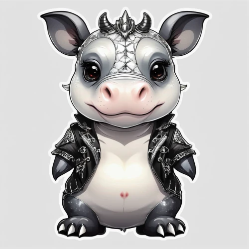 warthog,rhino,mini pig,boar,rhinoceros,hog xiu,cow horned head,opossum,black rhinoceros,tapir,pig,moo,tribal bull,possum,hog,porker,pot-bellied pig,ox,kawaii pig,fuel-bowser,Illustration,Abstract Fantasy,Abstract Fantasy 10