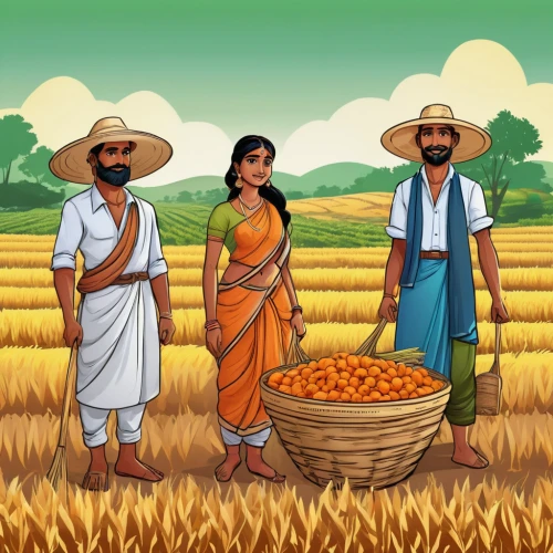 barley cultivation,arrowroot family,mangalore bajji,kerala,cereal cultivation,paddy harvest,farmers,punjabi cuisine,agricultural,agriculture,farm workers,karnataka,field cultivation,pongal,wheat crops,agroculture,agricultural use,south indian cuisine,maharashtrian cuisine,india,Illustration,Japanese style,Japanese Style 07